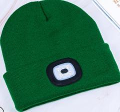 Unisex LED Lighted Knitted Beanie Cap Warm Winter