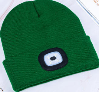 Image of Unisex LED Lighted Knitted Beanie Cap Warm Winter