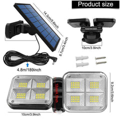 20w Super Bright Solar Lights 120led 122led IP65 Waterproof Lamp
