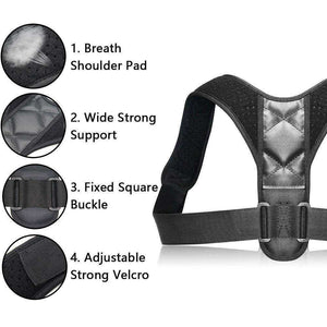 Adjustable Back Posture Corrector Brace Support Belt
