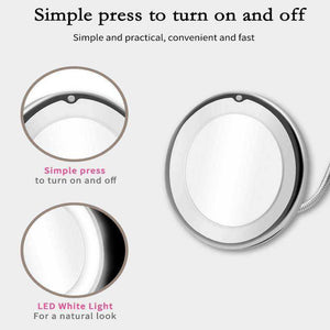 Dropshipping Flexible Makeup LED 10X Magnifying Mirror