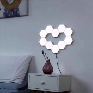 Awakening Touch Sensor Modular LED Night Light Hexagonal Wall Lamp
