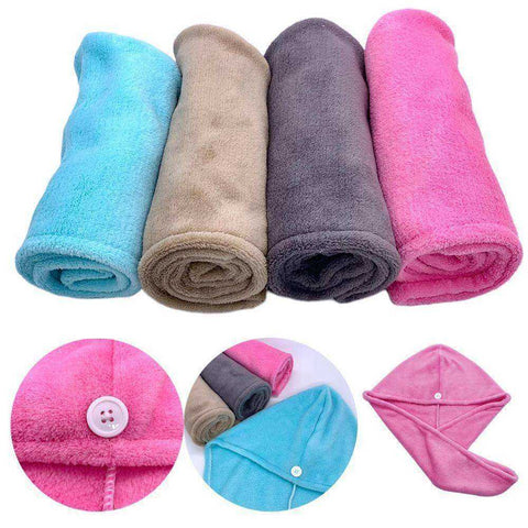 Image of Magic Microfiber Hair Fast Drying Dryer Towel Bath Quick Cap