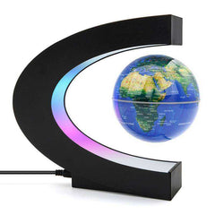 Magnetic Levitation Night Light Floating World Map Ball Lamp