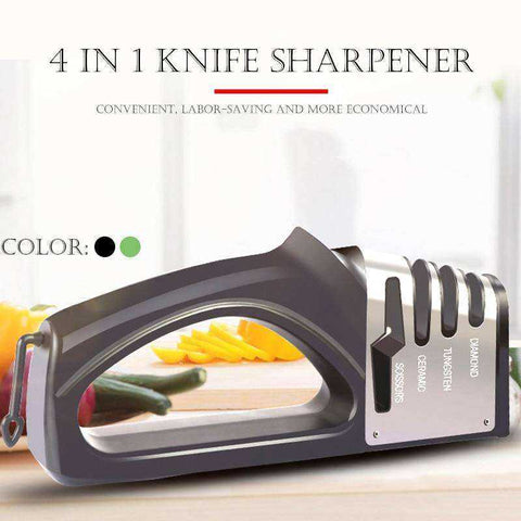 Image of 4 in1 Kitchen Knives Sharpener Grinder Diamond Ceramic Tools