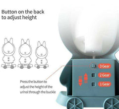 JMSC Rabbit Baby Potty Toilet Stand Vertical Urinal Boy Pee Bathroom