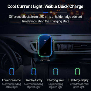 New 2020 Aesthetic High Quality Car Wireless Charger With LED Charge Indicator