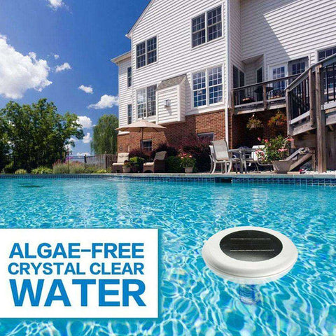 Image of Solar Powered Copper Ion Swimming Pool Water Purifier Cleaner