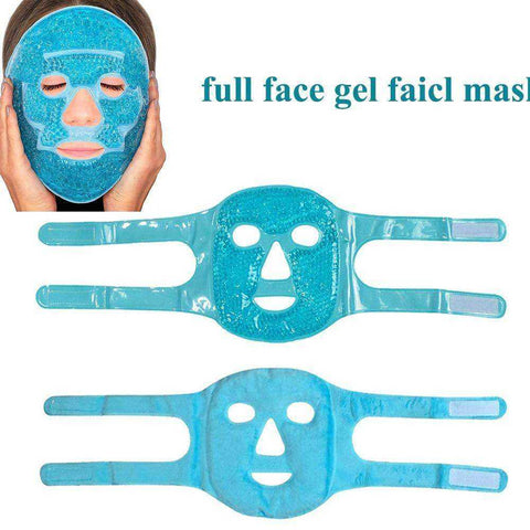 Image of Ice Gel Beads Eye Face Mask Hot Cold Therapy