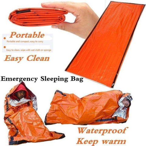 Image of Outdoor Thermal Waterproof Mylar Emergency Blanket Sleeping Bag