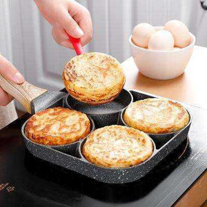 Four-hole Frying Non-stick Egg Pancake Steak Thickened Omelet Pot Pan