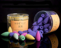 Mixed Relaxing Natural Scents Backflow Incense Cones