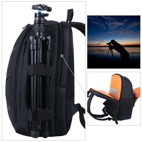 Image of Outdoor Portable Waterproof Handheld Stabilizer Camera Backpack with Rain Cover