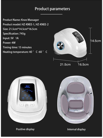Knee Pain Relief Laser Heated Air Massager Device