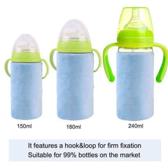 Portable USB Baby Milk Heater Travel Bottle Insulated Bag Storage Cover