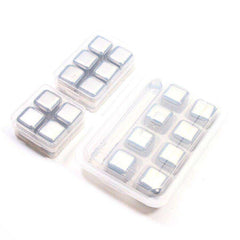 Stainless Steel Ice Cube, Reusable Chilling Stones for Whiskey