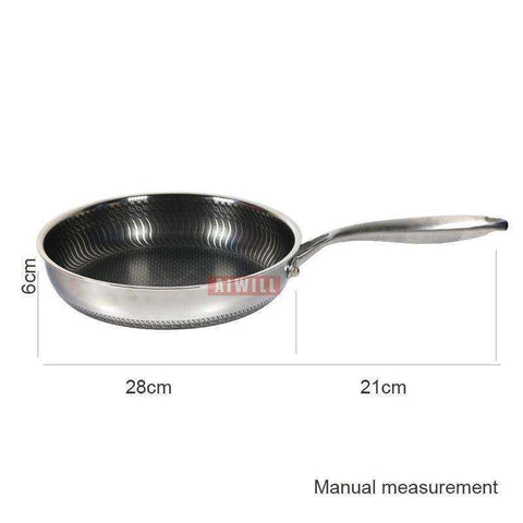 Image of 304-Story Stainless Steel Frying Pan Nonstick Electromagnetic Furnace