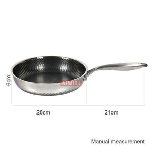 304-Story Stainless Steel Frying Pan Nonstick Electromagnetic Furnace