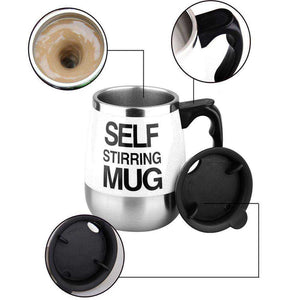 Electric Hot Automatic Self Stirring Coffee Milk Smart Stainless Steel Mug