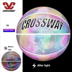 Holographic Reflective Wear-Resistant Luminous Night Basketball Ball