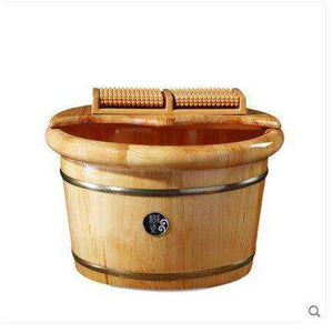 Thickened Eco-friendly Solid Wood Detox Foot Bath Bucket