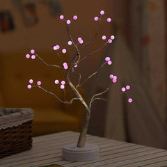 LED Night Light Mini Christmas Tree Copper Wire Garland Lamp