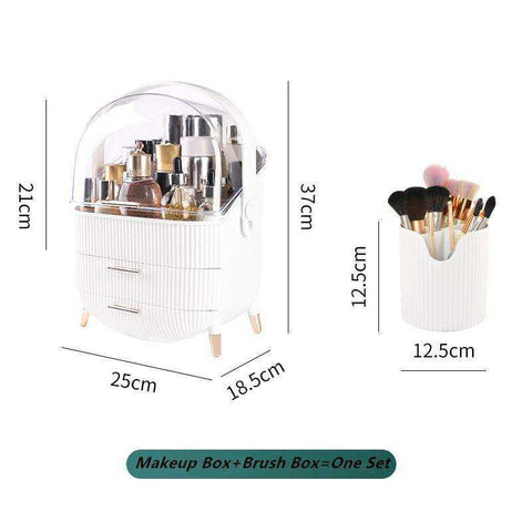 Image of Makeup Brush Lipstick Cosmetics Rack Box Organizer