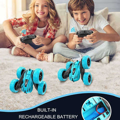 4WD 2.4G Radio Remote Control Double Side Stunt 360° Reversal Cars - AWAKENING AESTHETICS