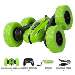 4WD 2.4G Radio Remote Control Double Side Stunt 360° Reversal Cars - AWAKENING AESTHETICS