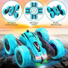 4WD 2.4G Radio Remote Control Double Side Stunt 360° Reversal Cars - AWAKENING AESTHETICS