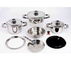 12 Piece Platinum Surgical Stainless Cooking Set