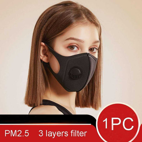 Image of 6PC Flower Face Mask Printed Masks Fabric PM 2.5 Dust Mouth Cover