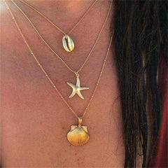 Women Charm Conch Seashell Collar Choker Beach Boho Summer Necklaces