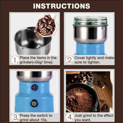 Multi Function Smash Machine Stainless Steel Electric Coffee Bean Grinder