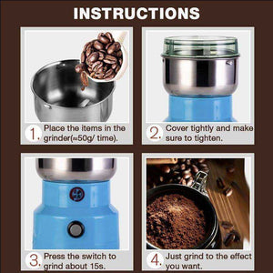 Multi Function Smash Machine Stainless Steel Electric Coffee Bean Grinder