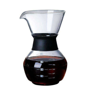 600ml Glass Coffee Kettle with Stainless Steel Filter