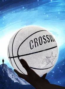 Holographic Reflective Wear-Resistant Luminous Night Basketball Ball