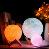 Touchable 16 Color Led Moon Lamp Light Colorful Change By Touch