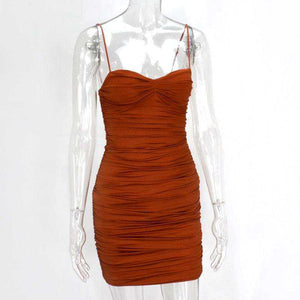 Women's 2 Layers Bodycon Ruched Elegant Dress