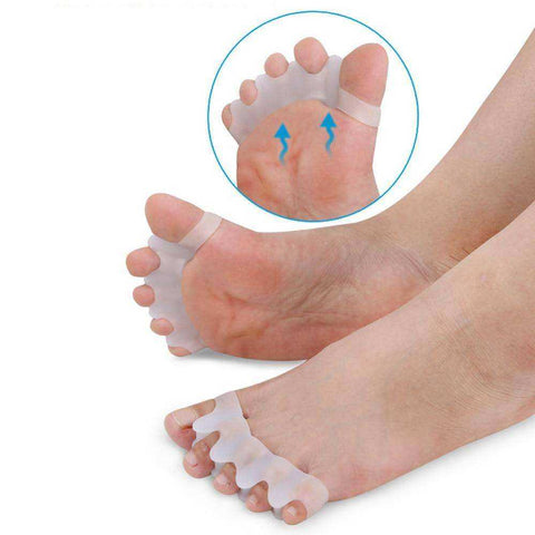 Image of 1 Pair Silicone Foot Care Gel Bunion Toe Separators