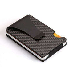 Unisex Wallet Blocking Portable ID Card Holder Clip