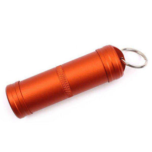 Waterproof Aluminum Alloy Medicine Sealed Can Bottles with Keychain