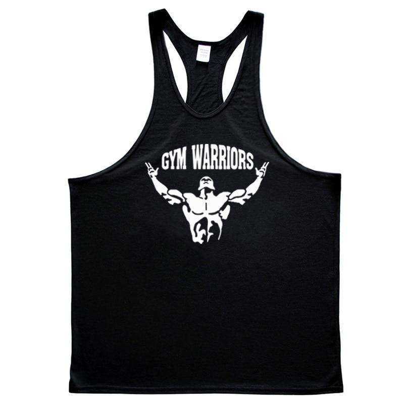 Mens Gym Fitness Clothing Workout Cotton Sleeveless Stringer