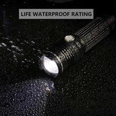 Rechargeable LED Flashlight With 4 Core P50 and 4 Colors LED Chip
