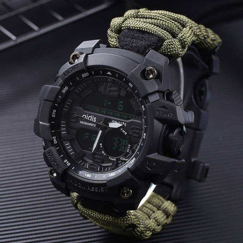 Image of LED Military Electronic Wristwatches with Compass 30M Waterproof