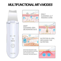Ultrasonic Skin Scrubber Face Cleanser Peeling Shovel Vibration Massager