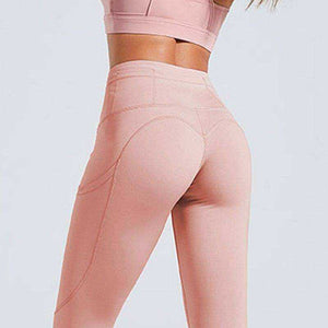 Aesthetic Yoga Pants Patchwork Fitness Athletic Leggings For Women