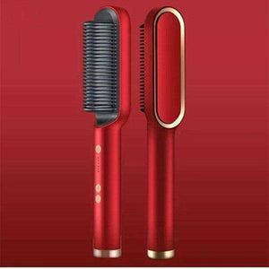 Electric Professional Hair Straightener Heated Comb/Hair Straight & Curly Styling Tool