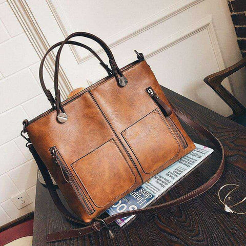 Image of Wax Oil Leather Bag