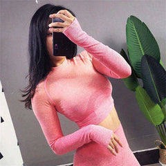 Long Sleeved Yoga Crop Top